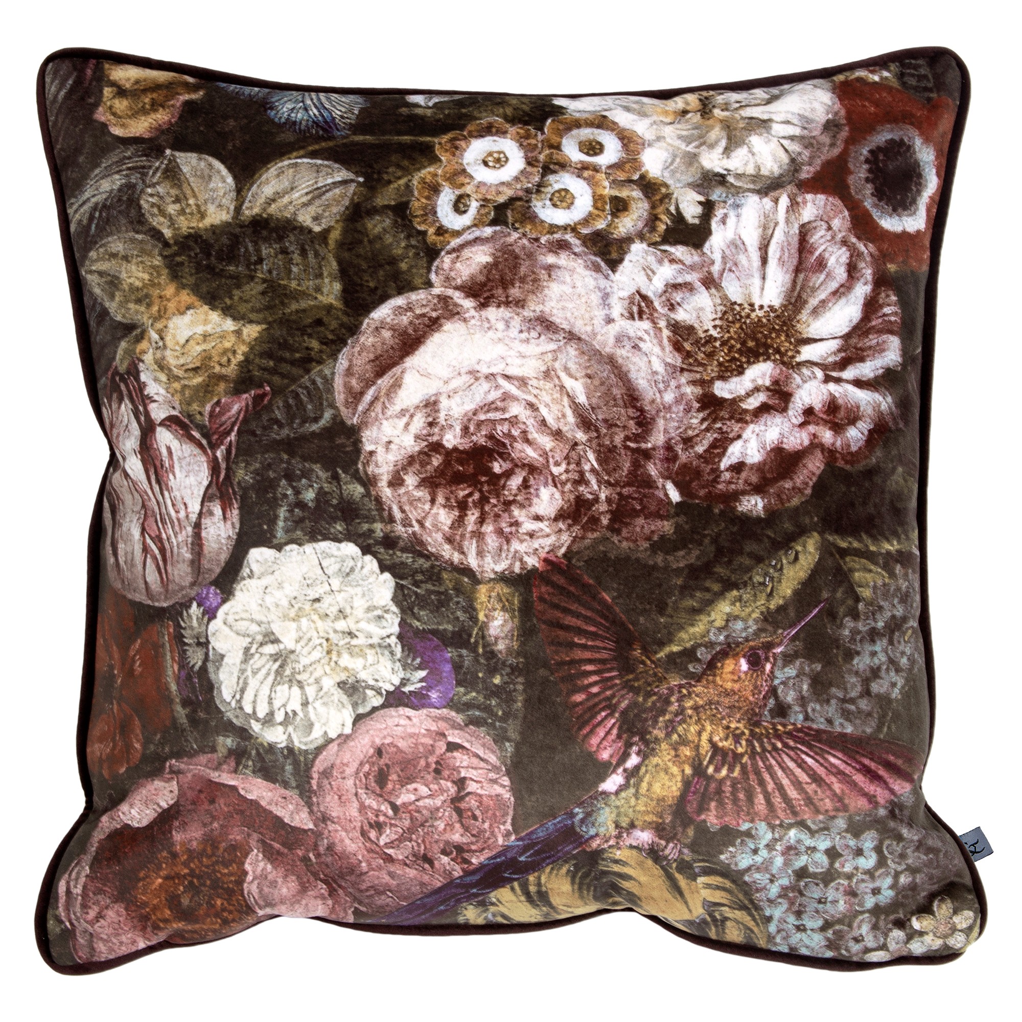 Allure Floral Cushion By Graham Brown In Purple